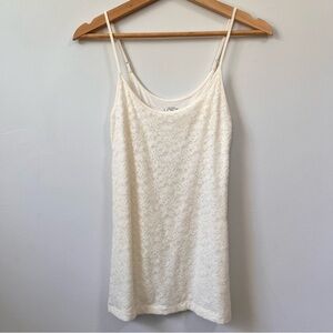 Ann Taylor LOFT Cream Lace Camisole, Size XS